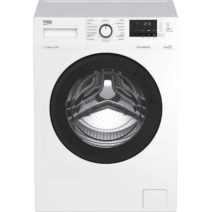 Фото Стиральная машина BEKO WSRE7612XAWI Изображение Стиральная машина BEKO WSRE7612XAWI