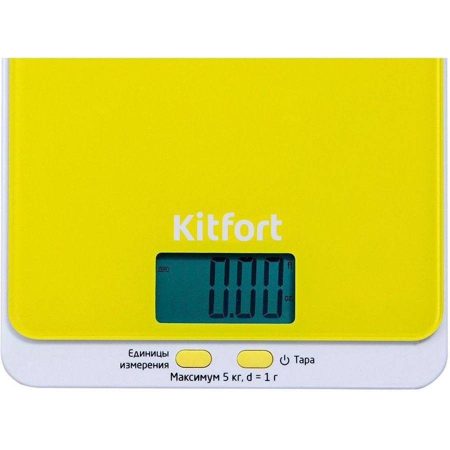 Фото Весы кухонные Kitfort KT-803-4 желтый Изображение Весы кухонные Kitfort KT-803-4 желтый