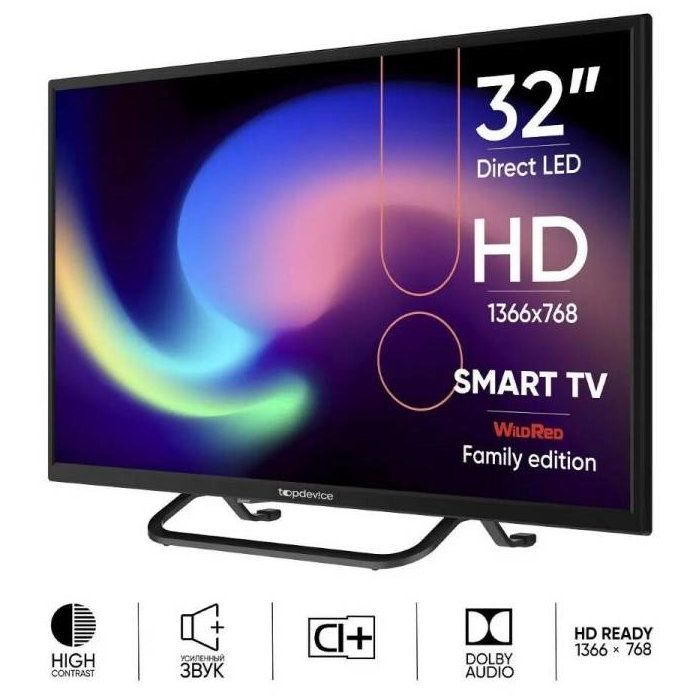 Фото TB/LED Topdevice TDTV32BS02H_BK Изображение TB/LED Topdevice TDTV32BS02H_BK