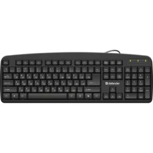 Изображение Клавиатура Defender Office HB-910 USB (черная)