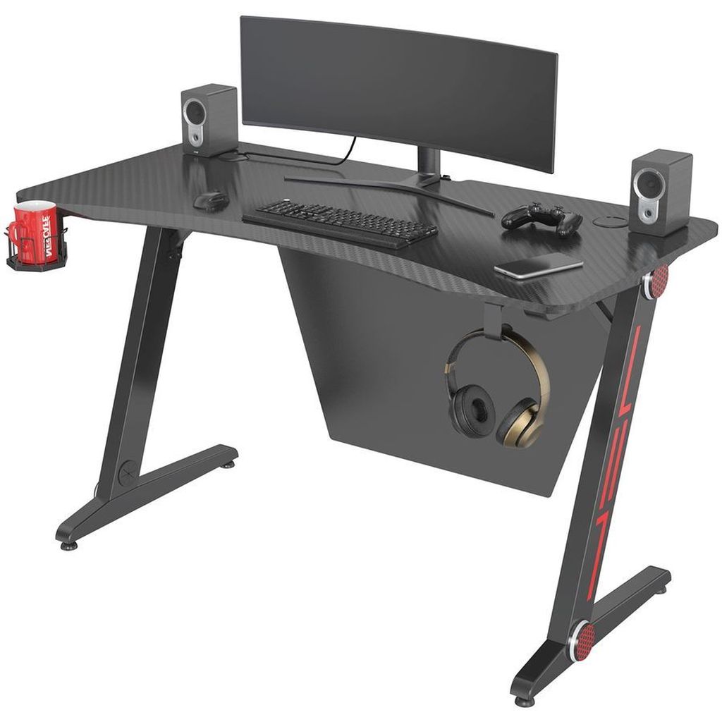 Фото Стол игровой Cactus CS-GTZ-BKRD-CARBON Изображение Стол игровой Cactus CS-GTZ-BKRD-CARBON