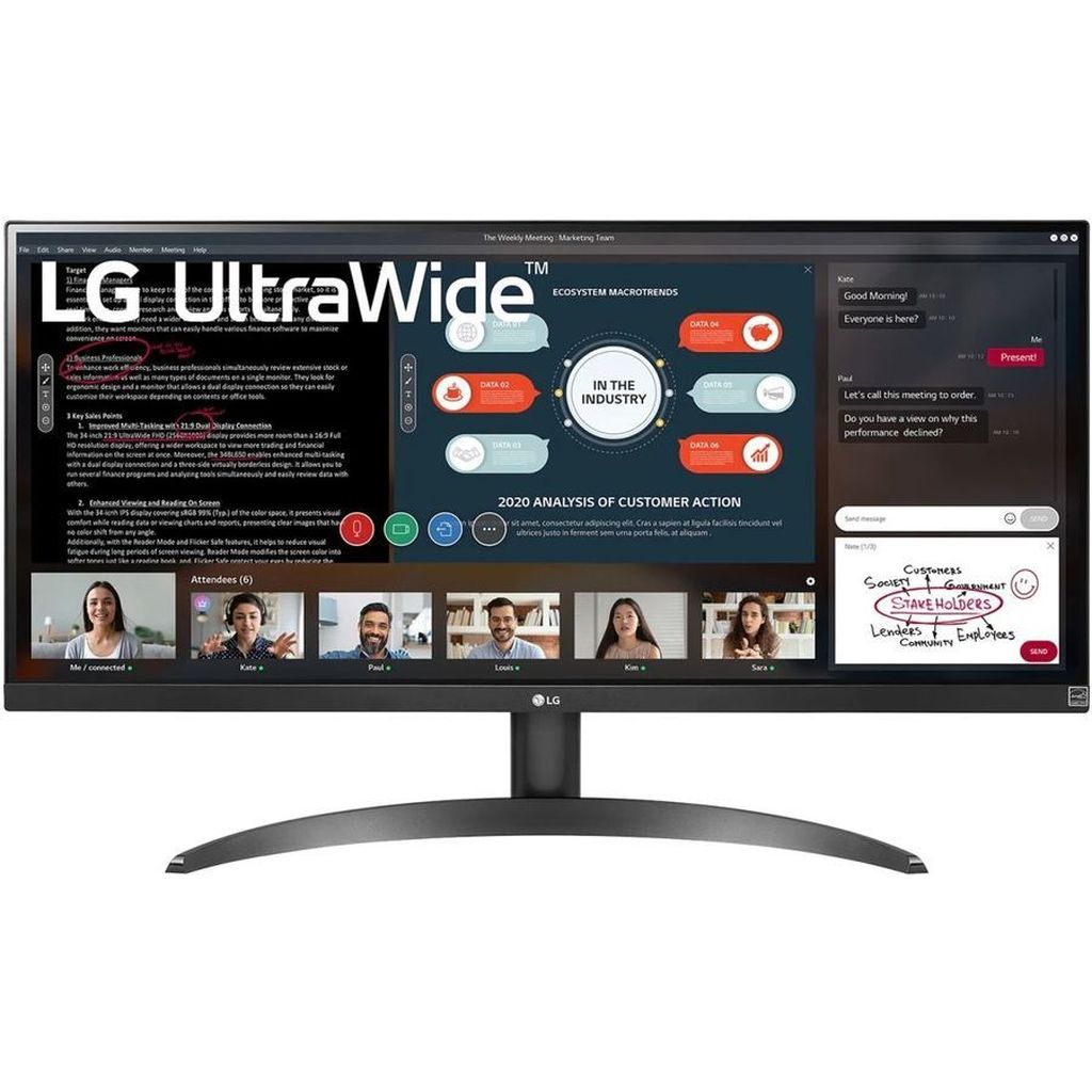 Фото Монитор LG 29" UltraWide 29WP500-B черный Изображение Монитор LG 29" UltraWide 29WP500-B черный