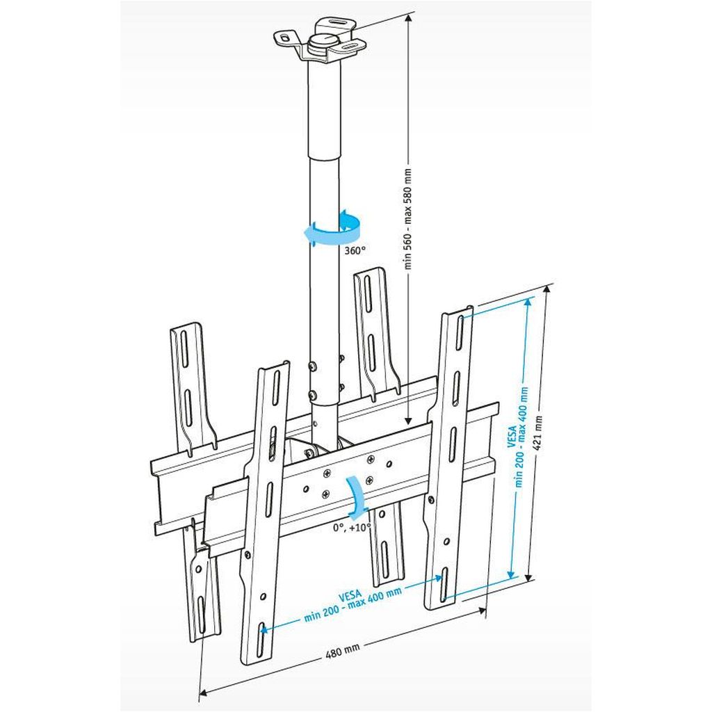 Фото Полка Holder PR-102-B черный Изображение Полка Holder PR-102-B черный