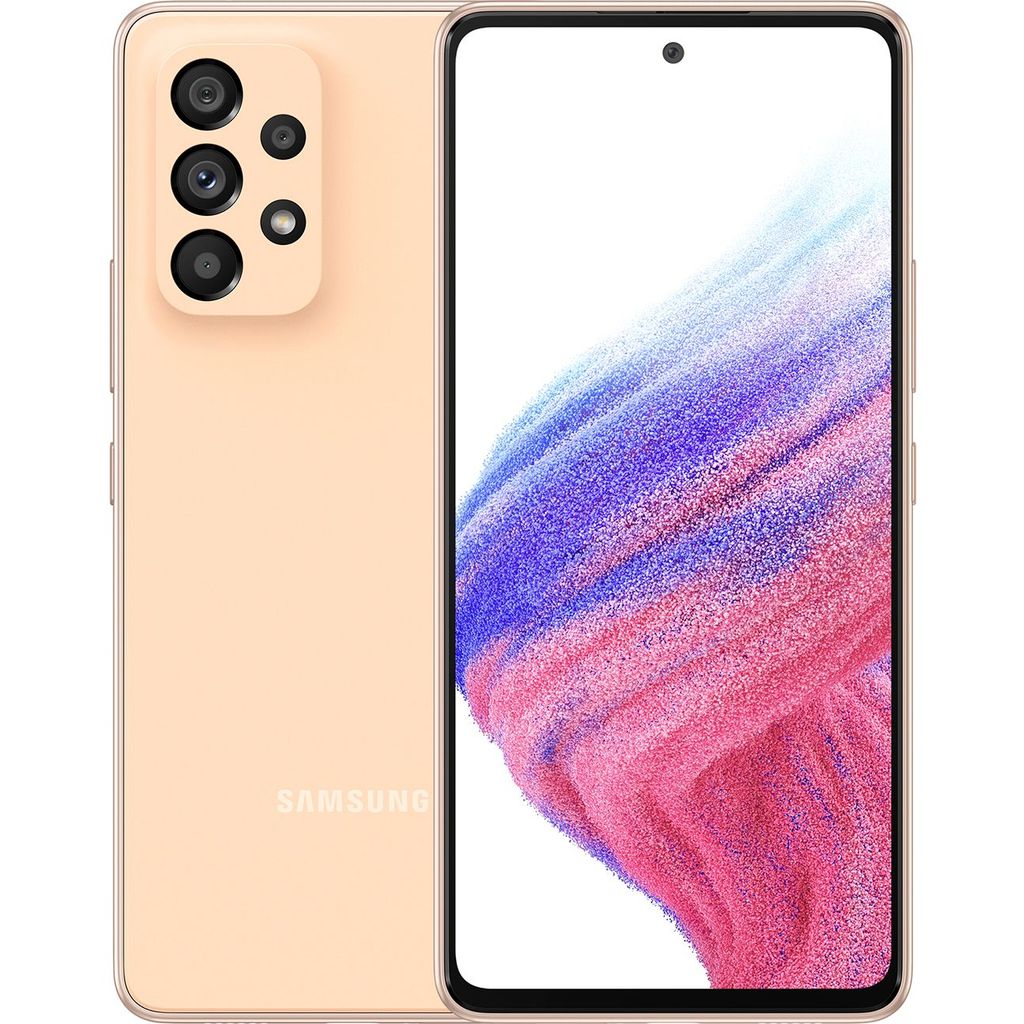 Фото Смартфон Samsung Galaxy A53 8/128Gb Peach Изображение Смартфон Samsung Galaxy A53 8/128Gb Peach