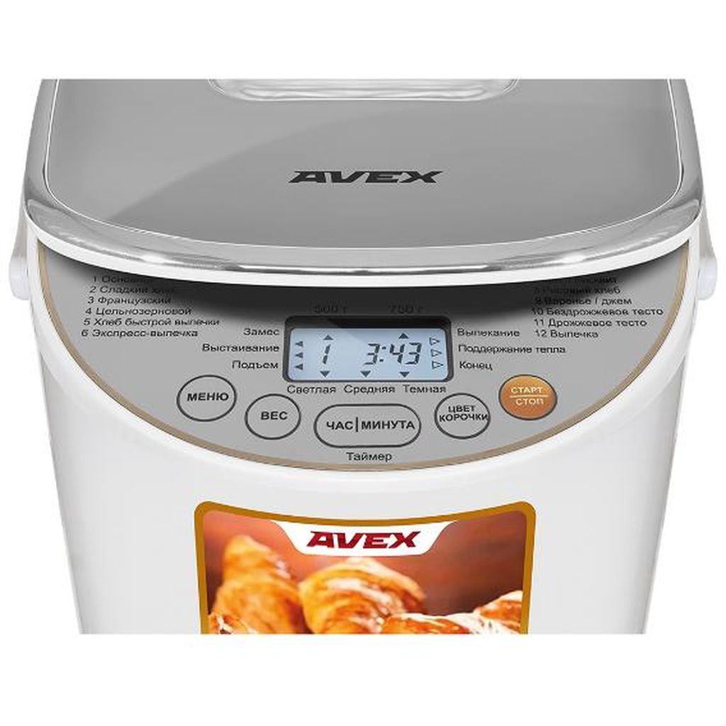 Фото Хлебопечка AVEX BM 500 S Изображение Хлебопечка AVEX BM 500 S