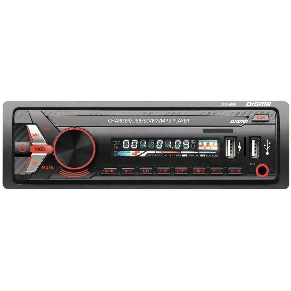 Фото Автомагнитола Digma DCR-390R Изображение Автомагнитола Digma DCR-390R
