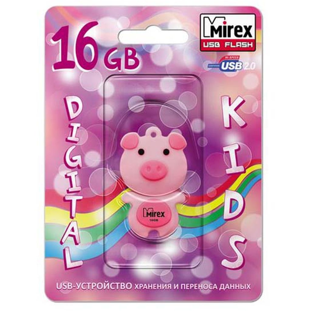 Фото Флеш Диск Mirex 16GB PIG PINK Изображение Флеш Диск Mirex 16GB PIG PINK