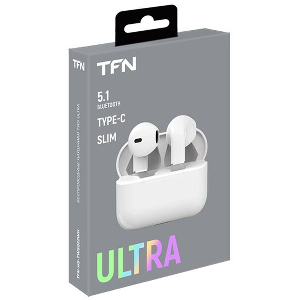 Фото Гарнитура TFN TWS ULTRA белый Изображение Гарнитура TFN TWS ULTRA белый