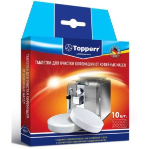 Фото Таблетки Topperr 3037 очистки кофемашин от масел Изображение Таблетки Topperr 3037 очистки кофемашин от масел
