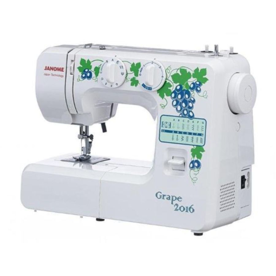 Фото Швейная машинка Janome Grape 2016 белый Изображение Швейная машинка Janome Grape 2016 белый