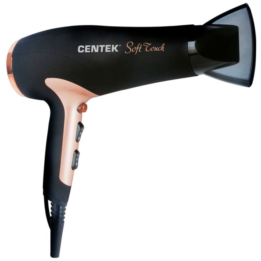 Фото Фен Centek CT-2241 (розовое золото+черный) 2200Вт Изображение Фен Centek CT-2241 (розовое золото+черный) 2200Вт