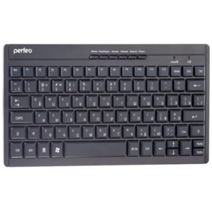 Изображение Клавиатура Perfeo PF_4434 (PF-8006) COMPACT USB (черная)