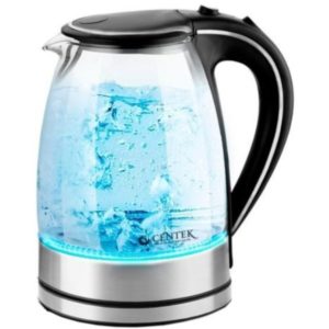Изображение Чайник Centek CT-1009 BLS серебро/черный стекло