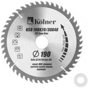 Изображение Диск пильный Kolner KSD 190*20/30*48