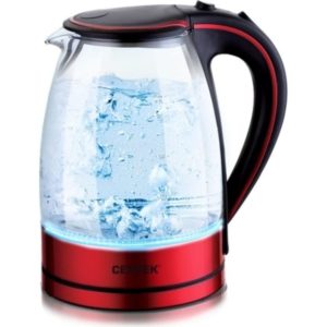 Изображение Чайник Centek CT-1009 BLR (красный/черный) стекло