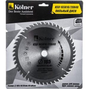 Изображение Диск пильный Kolner KSD 165*16/20*48