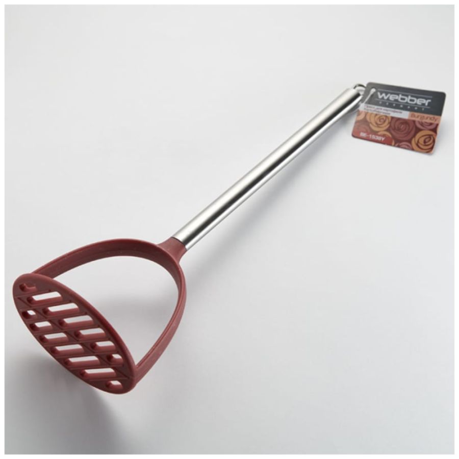 Фото Пресс для картофеля Webberr BE-1538Y Burgundy 31,5см Изображение Пресс для картофеля Webberr BE-1538Y Burgundy 31,5см