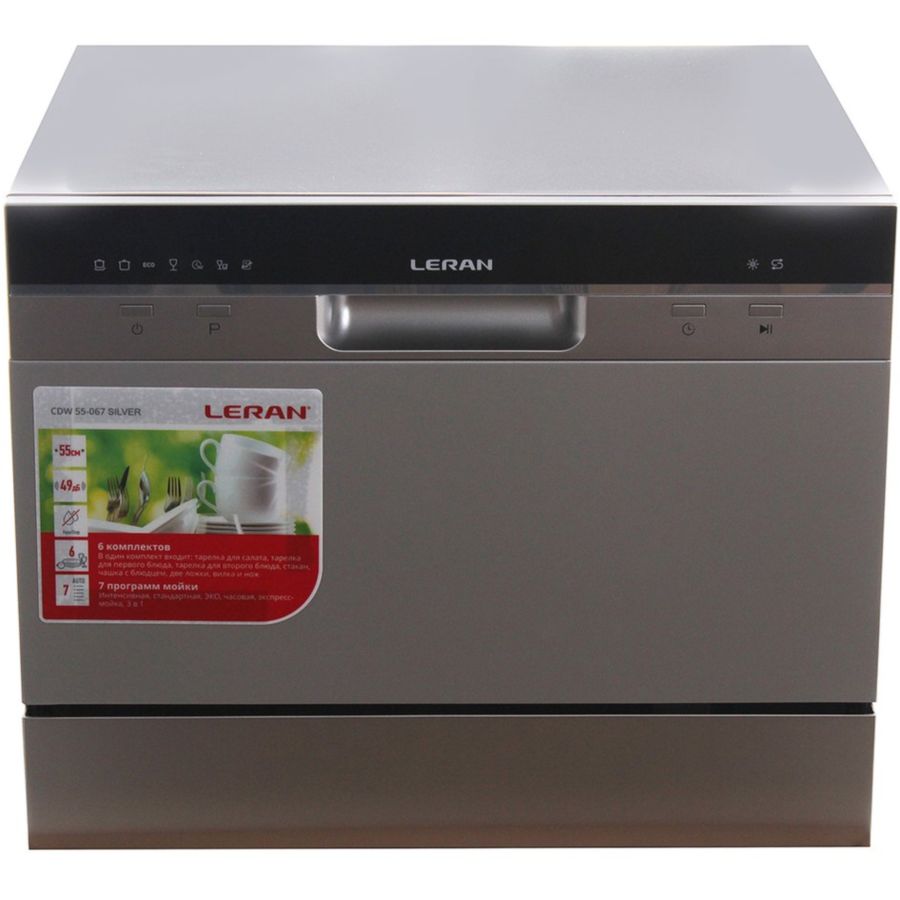Фото Посудомоечная машина LERAN CDW 55-067 SILVER Изображение Посудомоечная машина LERAN CDW 55-067 SILVER