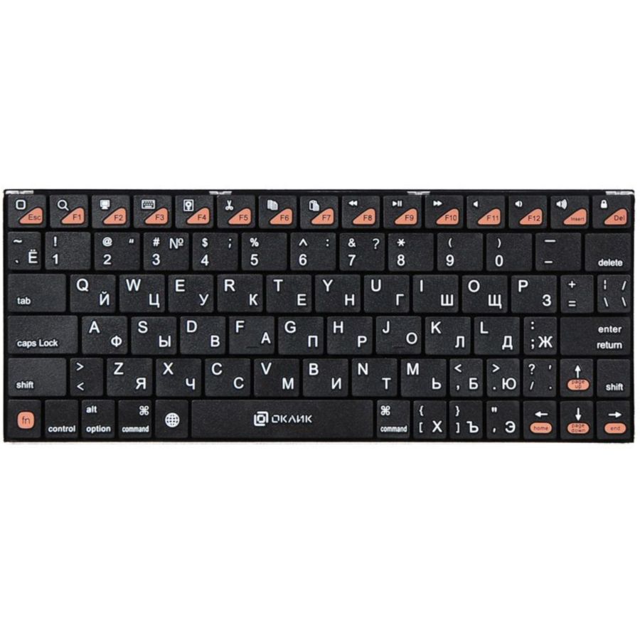 Фото Клавиатура Oklick 840S черный USB Изображение Клавиатура Oklick 840S черный USB