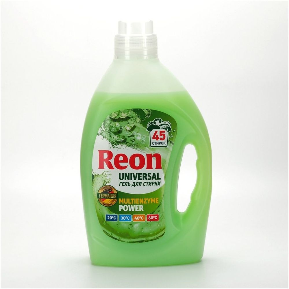 Фото Гель для стирки Reon universal 02-062 2л Изображение Гель для стирки Reon universal 02-062 2л