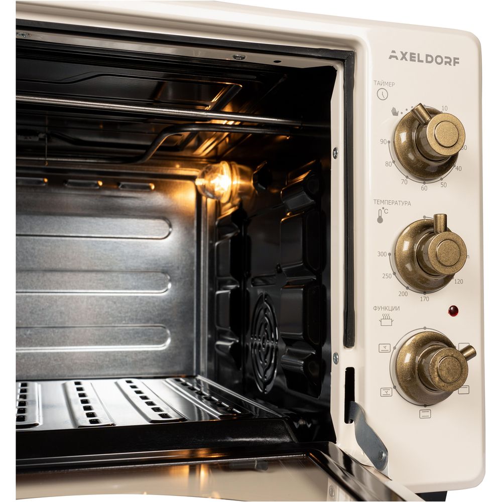 Фото Мини-печь Axeldorf ON-4102-1 Retro Beige Изображение Мини-печь Axeldorf ON-4102-1 Retro Beige