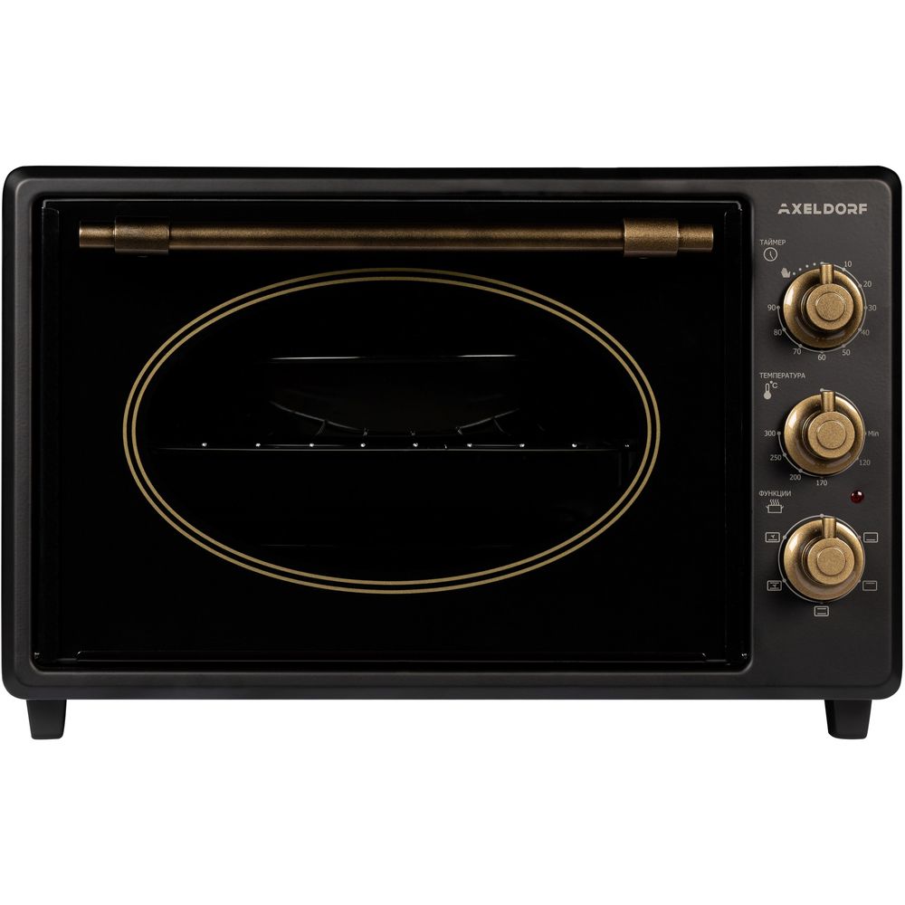 Фото Мини-печь Axeldorf ON-4102-2 Retro Black Изображение Мини-печь Axeldorf ON-4102-2 Retro Black