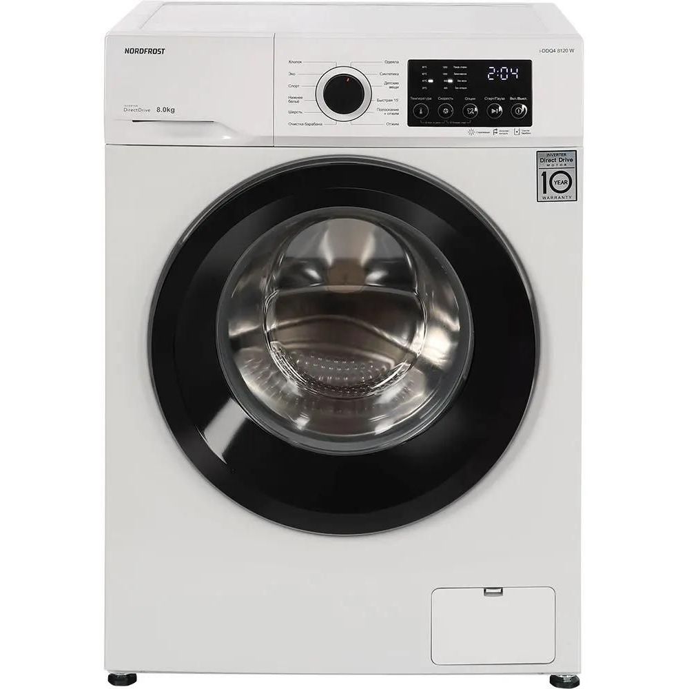 Фото Стиральная машина NORDFROST i-DDQ4 8120 W (РНПТ) Изображение Стиральная машина NORDFROST i-DDQ4 8120 W (РНПТ)