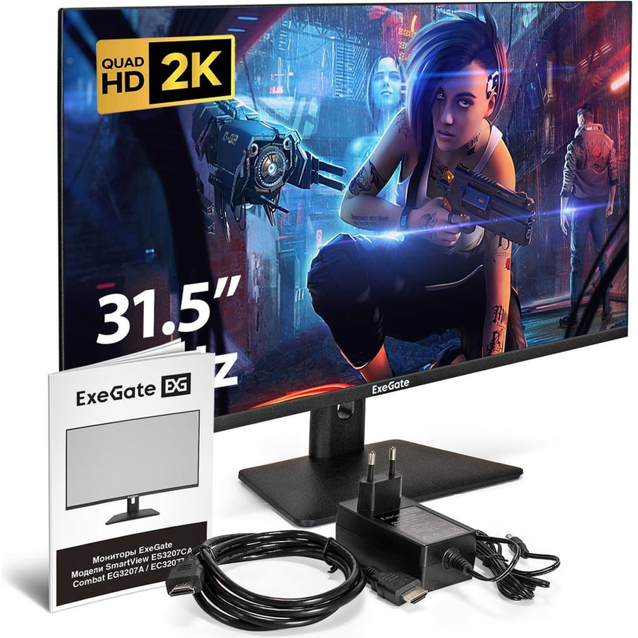 Фото Монитор ExeGate SmartView ES3207CA 31.5" Изображение Монитор ExeGate SmartView ES3207CA 31.5"
