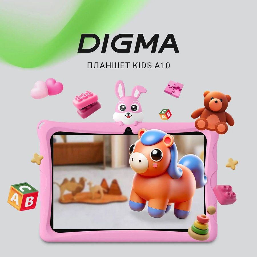 Фото Планшет Digma Kids A10 SC9863A 10.1" 2/32Gb розовый Изображение Планшет Digma Kids A10 SC9863A 10.1" 2/32Gb розовый