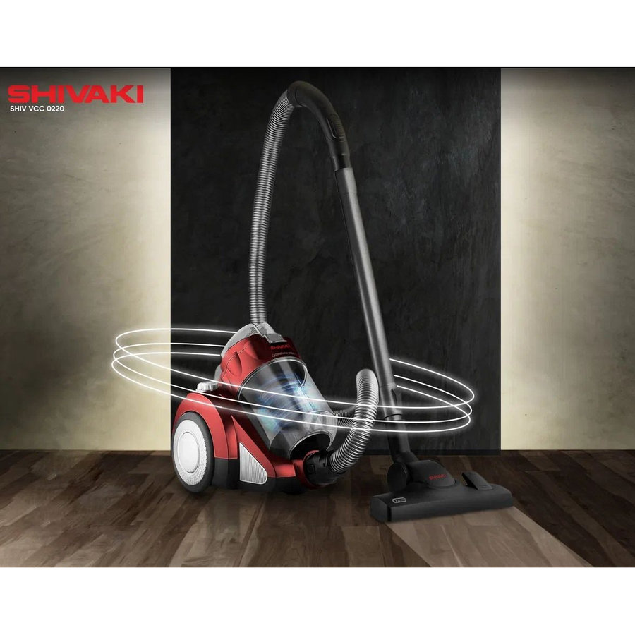 Фото Пылесос без мешка Shivaki VC 220 Con красный Изображение Пылесос без мешка Shivaki VC 220 Con красный