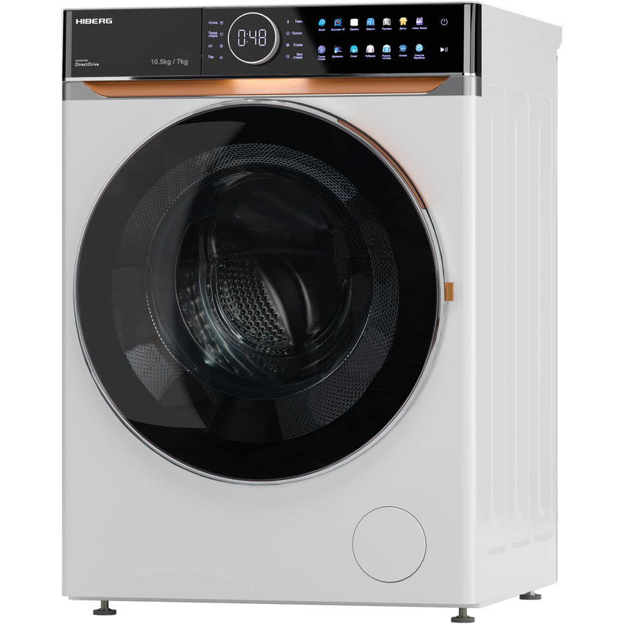 Фото Стиральная машина Hiberg i-DDQ10-10714 W c сушкой (РНПТ) Изображение Стиральная машина Hiberg i-DDQ10-10714 W c сушкой (РНПТ)