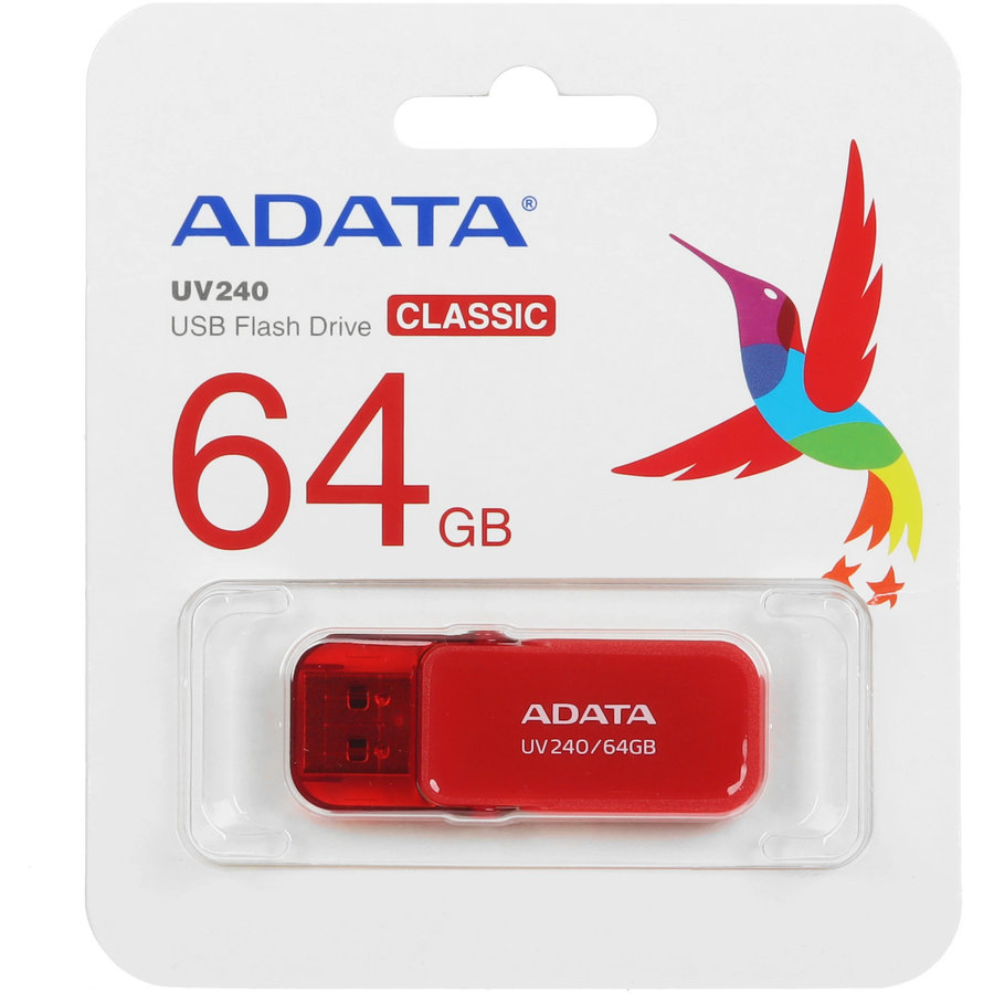 Фото Флеш диск ADATA USB2.0 AUV240-64G-RRD Изображение Флеш диск ADATA USB2.0 AUV240-64G-RRD