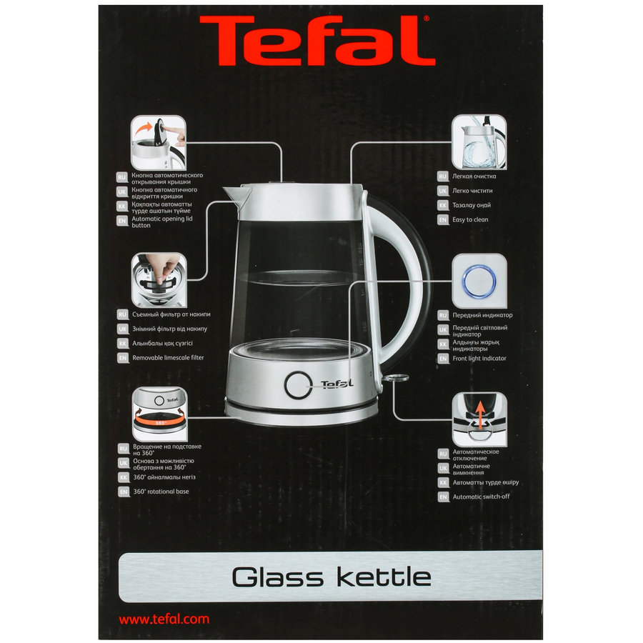 Фото Чайник Tefal KI 760D30 стекло Изображение Чайник Tefal KI 760D30 стекло