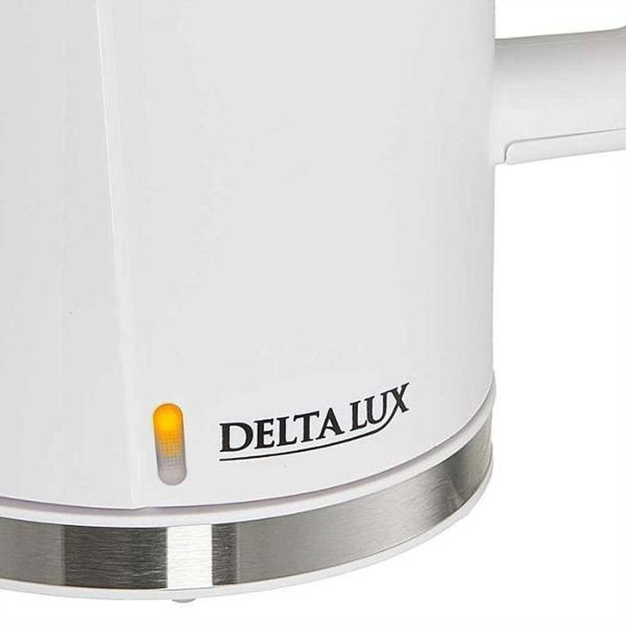 Фото Чайник Delta LUX DE-1011 белый пластик Изображение Чайник Delta LUX DE-1011 белый пластик