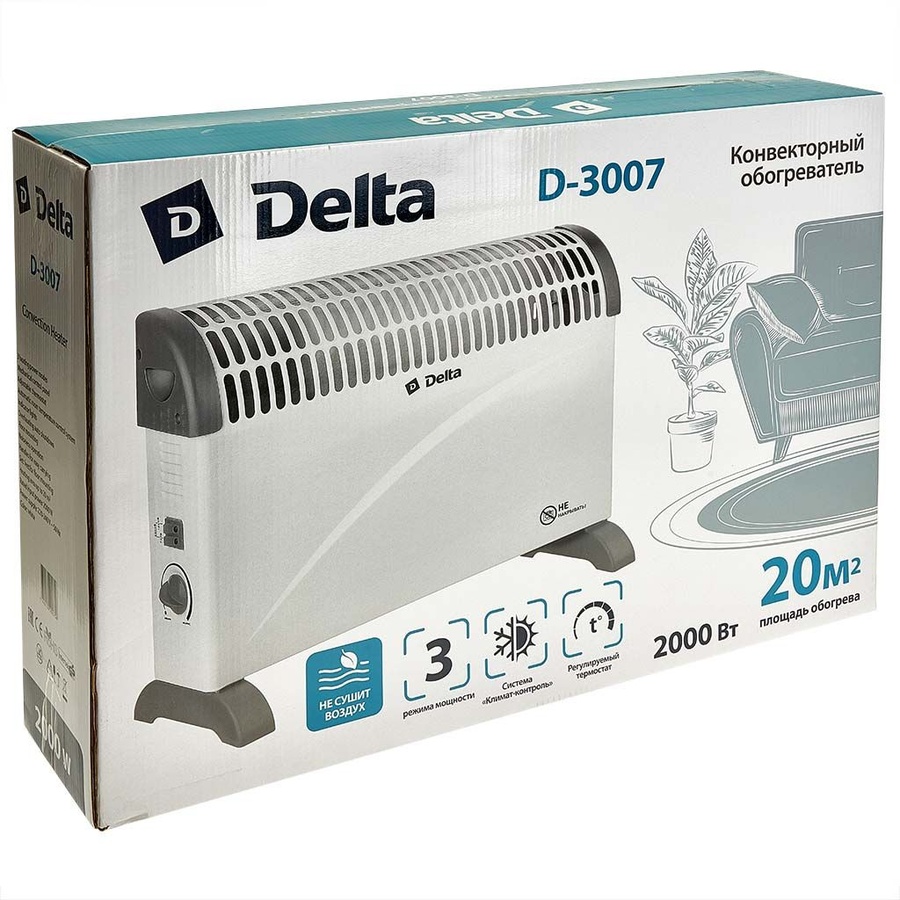 Фото Конвектор Delta D-3007 Изображение Конвектор Delta D-3007